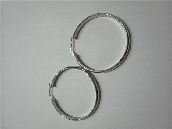 Orecchini Domar Donna Cerchi argento 925 lisci in Argento ORAR-464-280 - ORAR-464-280